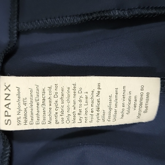 Women's Spanx Sunshine Pull-on Shorts, Navy, Medium, Pre-owned - Picture 9 of 10